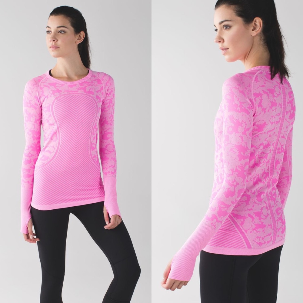 Lululemon Heathered Raspberry Glo Light Swiftly - Picture 2 of 11
